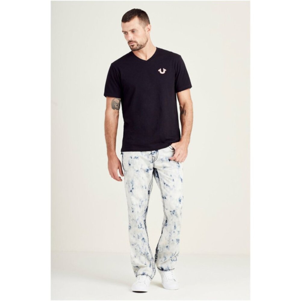 Men's True Religion Tie Dye Straight Legged Jeans